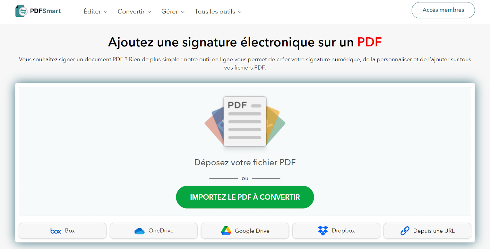 Ajouter une signature PDF