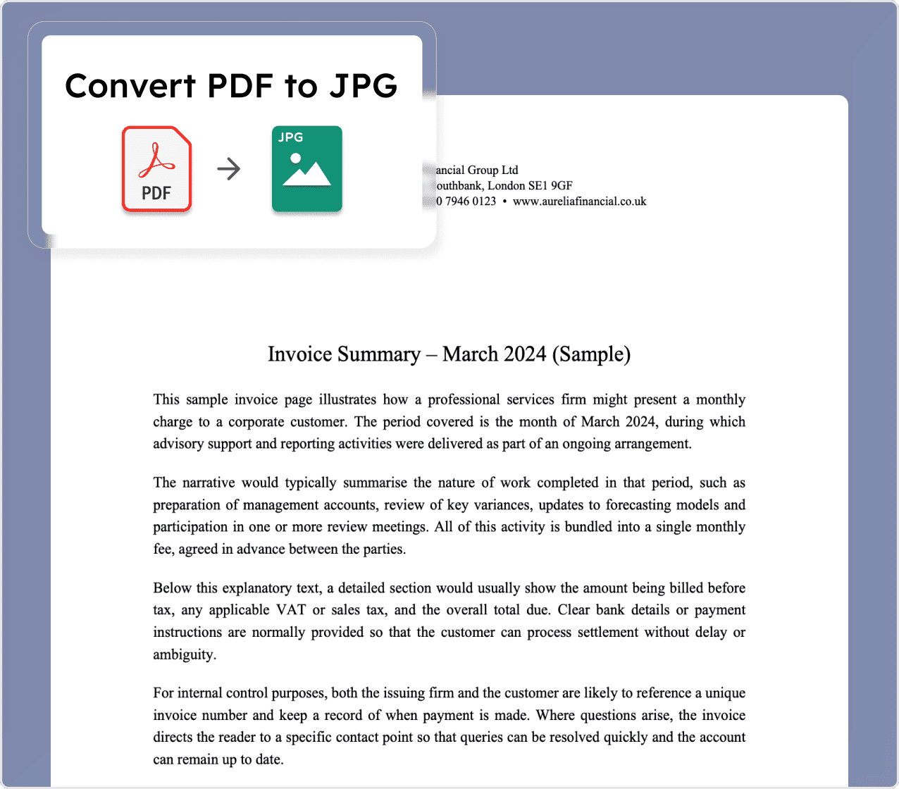 Convertir PDF a JPG